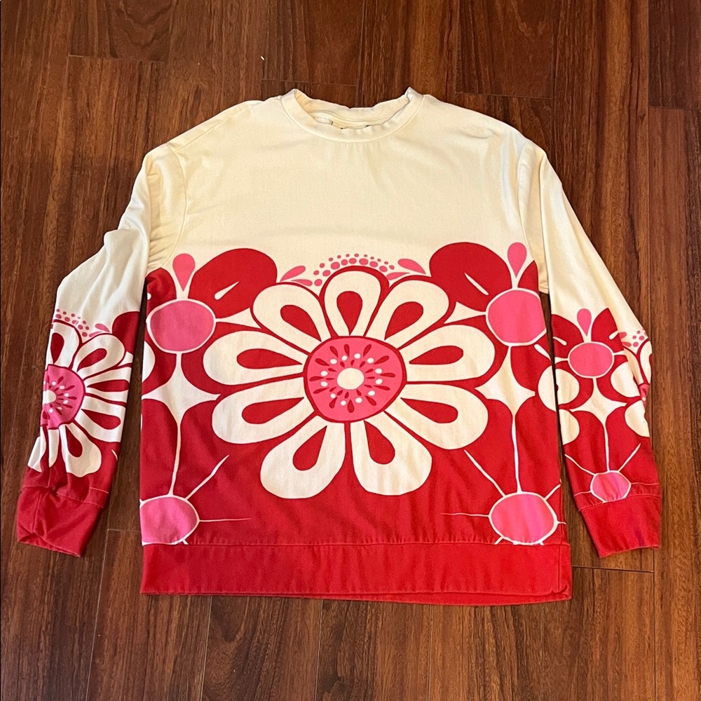 Farm for Anthropology Floral Long-Sleeve Women's Top - Picture 5 of 5